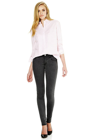 Alexa - Soft Grey Feather Jeans