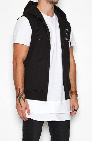 Bad Bones Zip Up Muscle Hoodie