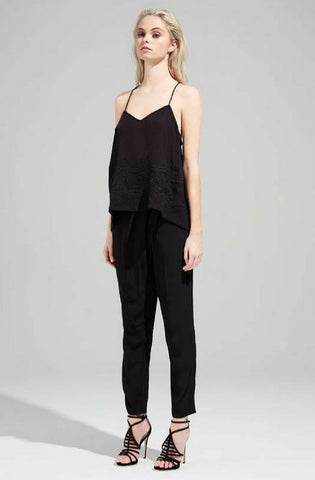 Cursive Pants - Black