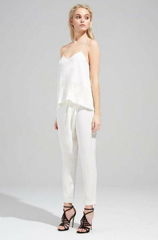 Cursive Pants - Ivory