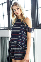 In A Twist Fleet Top by Three Of Something - Picpoket