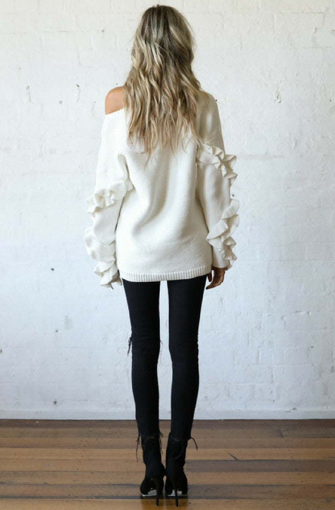 Hadid Ruffle Jumper by Madison Square - Picpoket