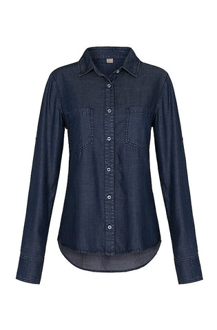 Anya Dark Indigo Oversized Shirt