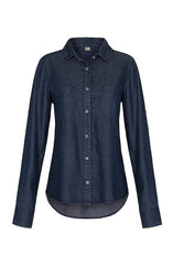 Anya Dark Indigo Oversized Shirt by Mavi - Picpoket