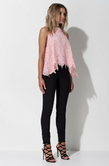 Eye Spy In The Meadows Top - Rose Quartz by Mossman - Picpoket