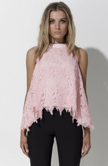 Eye Spy In The Meadows Top - Rose Quartz by Mossman - Picpoket