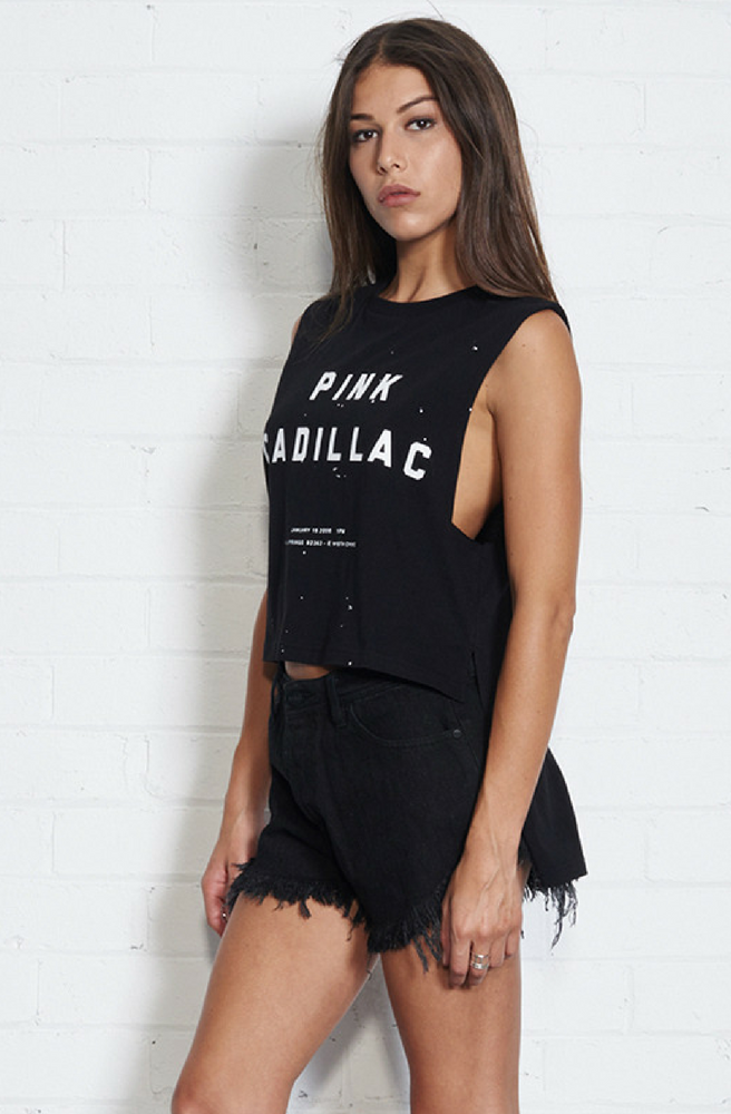 Pink Cadillac Cut-off Tee by Nana Judy - Women - Picpoket