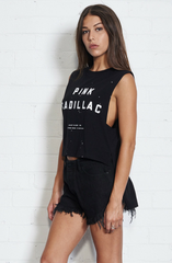 Pink Cadillac Cut-off Tee by Nana Judy - Women - Picpoket