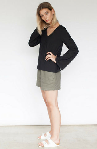 Dana Flared Sleeve Top