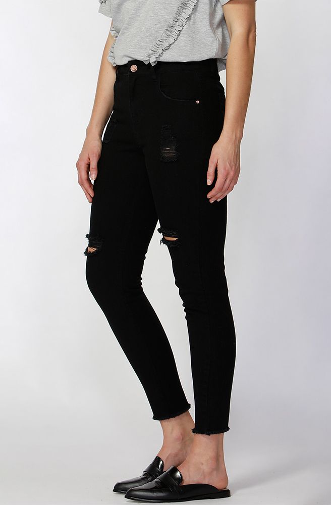 Angus Ripped Jeans - Black by SASS - Picpoket