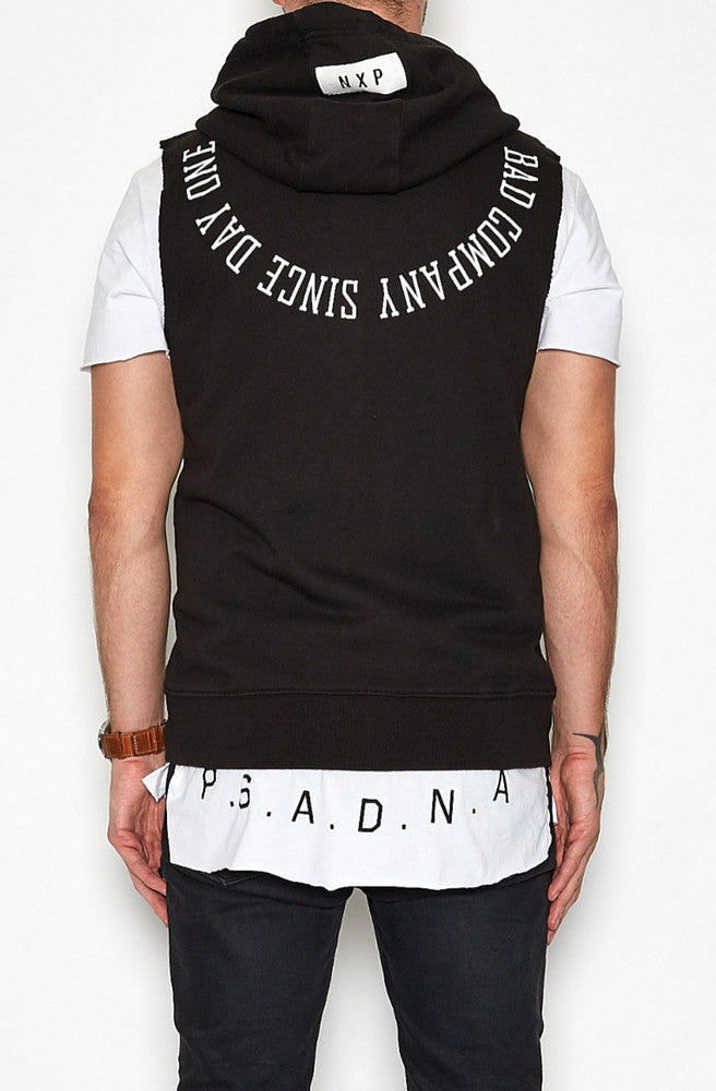 Bad Bones Zip Up Muscle Hoodie by Nena & Pasadena - Picpoket