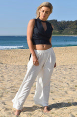 Choctaw Pants - White by Three Of Something - Picpoket