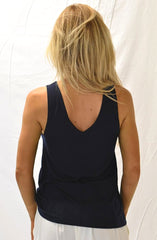 Garnet V Back Singlet by Nude Lucy - Picpoket