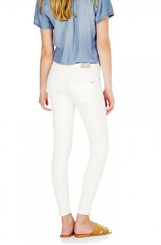 Kristy - High-Rise Super Skinny Crop Jeans - White