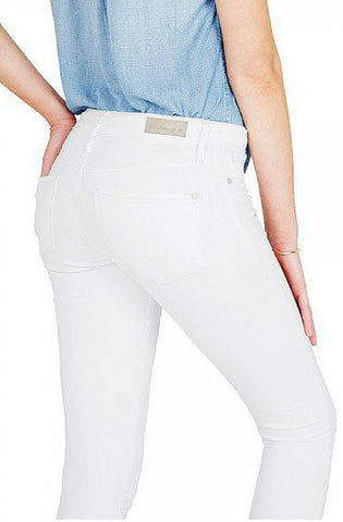 Kristy - High-Rise Super Skinny Crop Jeans - White