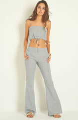 Sultan Stripe Flare Pants by Three Of Something - Picpoket