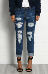 Breakdown Boyfriend Jeans by Madison Square - Picpoket